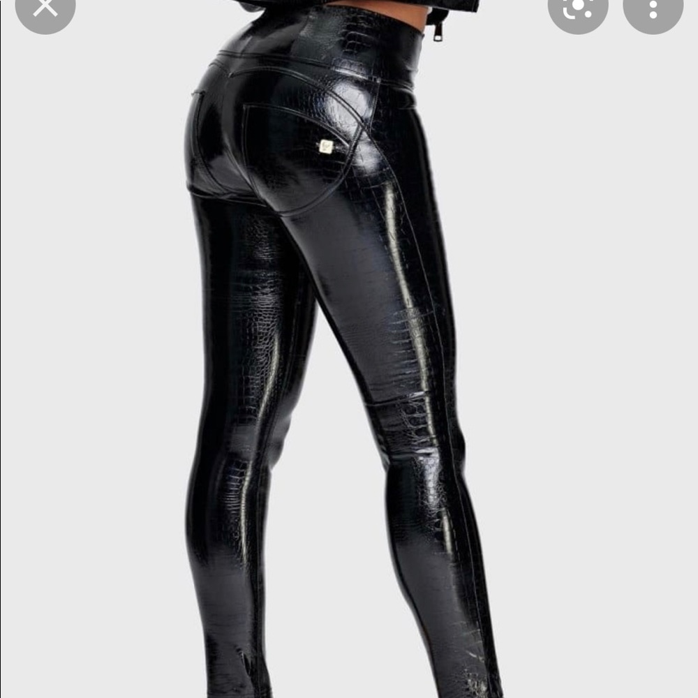 Freddy’s Crocodile Skin High Waisted pants